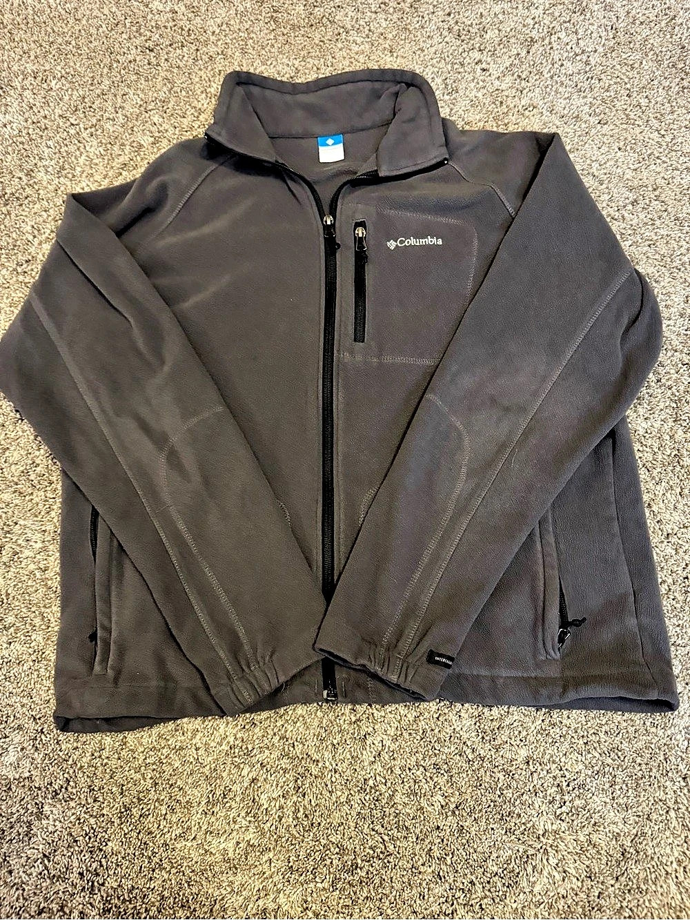 Columbia Interchange Fleece Jacket, Black, Large
